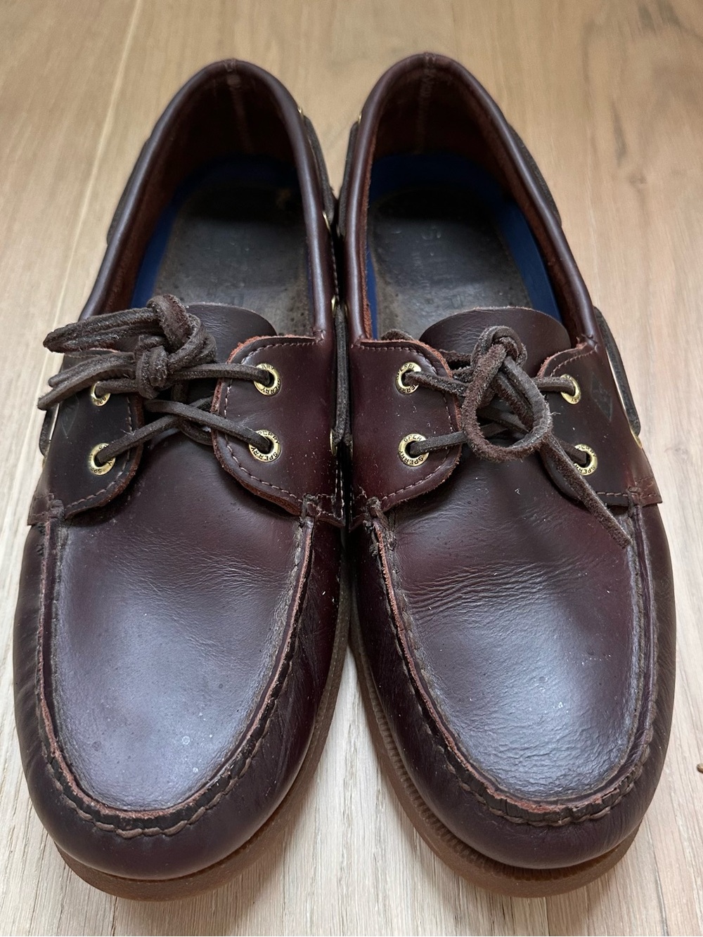 Sperry Men's Dark Brown Leather Boat Shoes